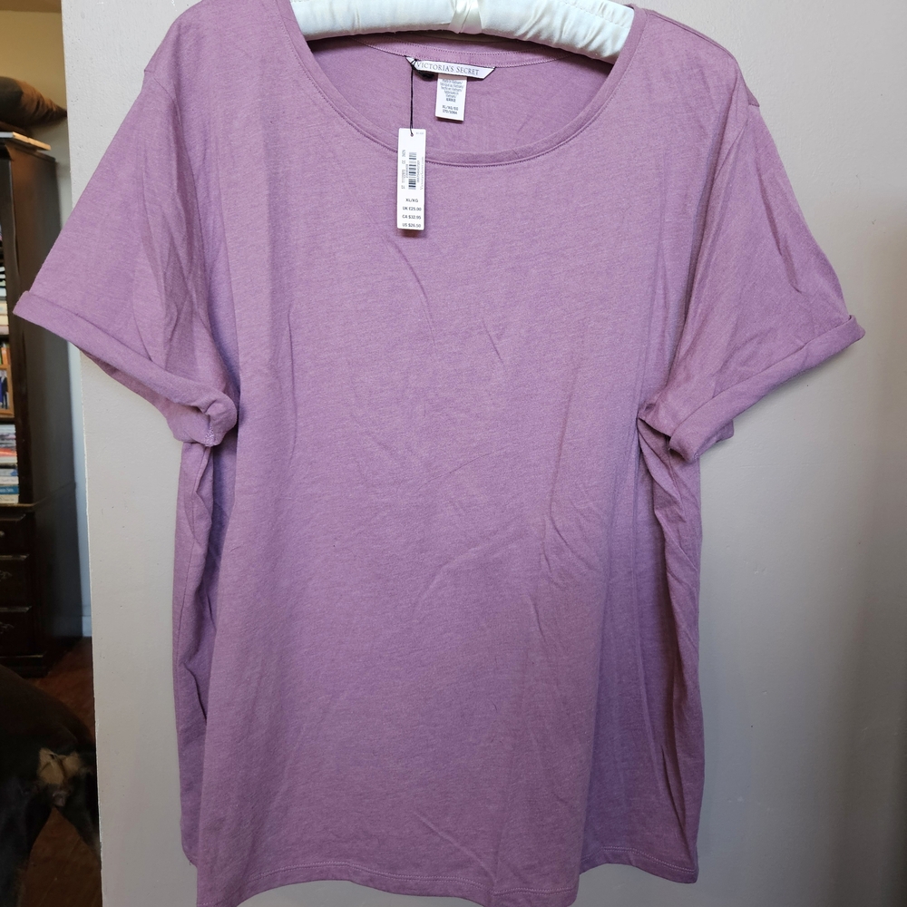 Victoria's Secret Light Purple Short Sleeve Tee NWT